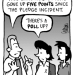 GRIMM: Your unfavorables have gone up FIVE POINTS since the pledge incident.
DEB: There's a POLL up?